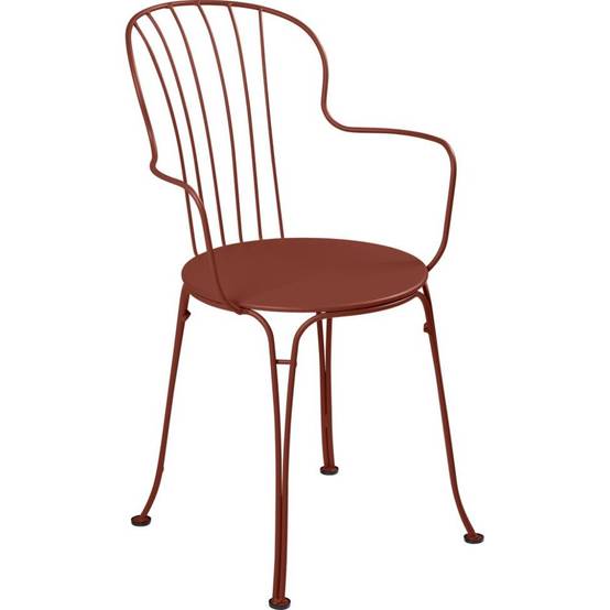 Fermob - Fauteuil de jardin acier ocre rouge Opera Fermob - Image 5