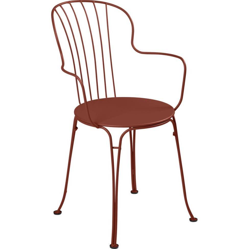 Fermob - Fauteuil de jardin acier ocre rouge Opera Fermob - Image 5