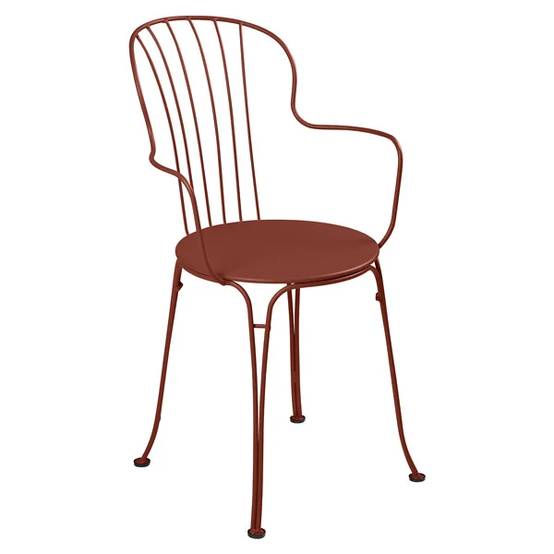 Fermob - Fauteuil de jardin acier ocre rouge Opera Fermob - Image 1