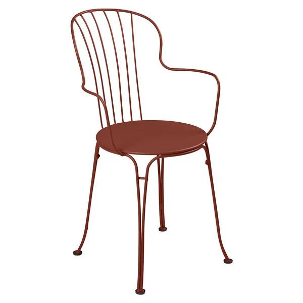 Fermob - Fauteuil de jardin acier ocre rouge Opera Fermob - Image 4