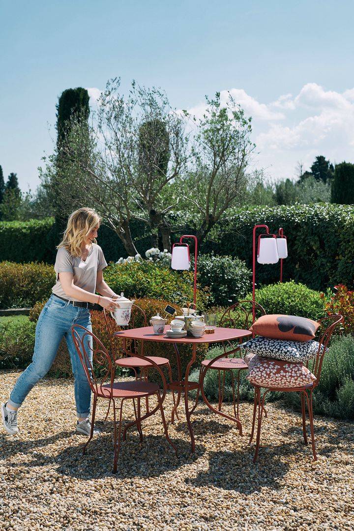 Fermob - Fauteuil de jardin acier ocre rouge Opera Fermob - Image 3