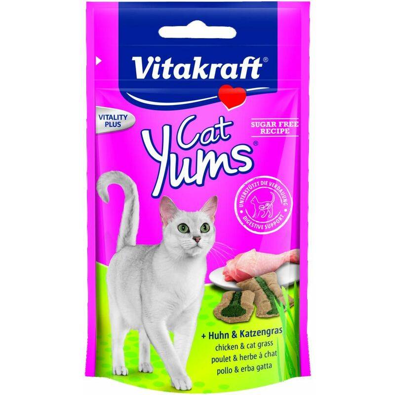 Vitakraft - Bouchées Cat yum's saveur poulet et herbe à chat 40 g - VITAKRAFT - Image 2