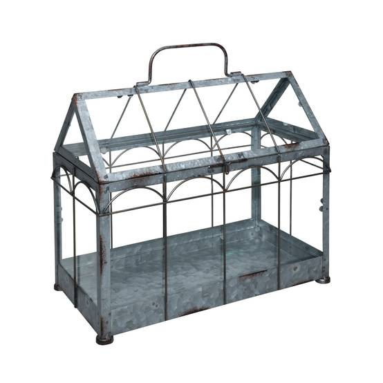 Mini serre fer verre 36 cm – - Image 1