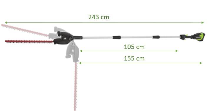 Greenworks - Taille-Haies Sur Perche Batterie - GREENWORKS - Image 5