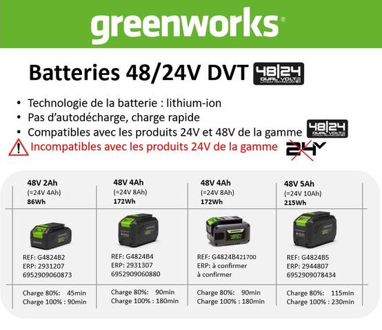Greenworks - Batterie Lithium-Ion – GREENWORKS - Image 4