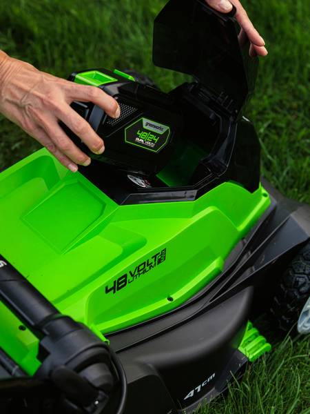 Greenworks - Tondeuse à batterie poussée G48LM41K2X 48V - GREENWORKS - Imagen 3