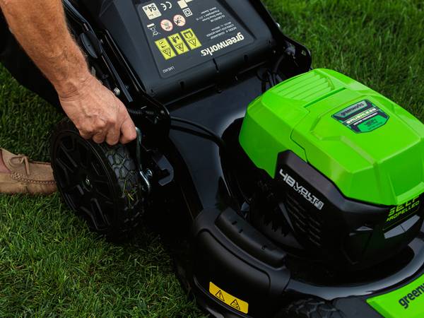 Greenworks - Tondeuse à batterie poussée GREENWORKS GD48LM46 48V - Machine nue - Imagen 2
