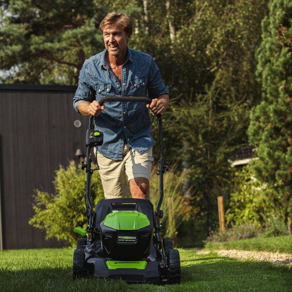 Greenworks - Tondeuse à batterie poussée GREENWORKS GD48LM46 48V - Machine nue - Imagen 6