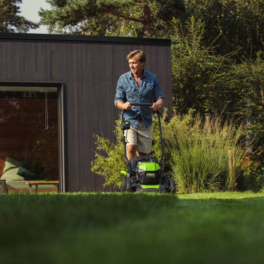 Greenworks - Tondeuse à batterie poussée GREENWORKS GD48LM46 48V - Machine nue - Imagen 4