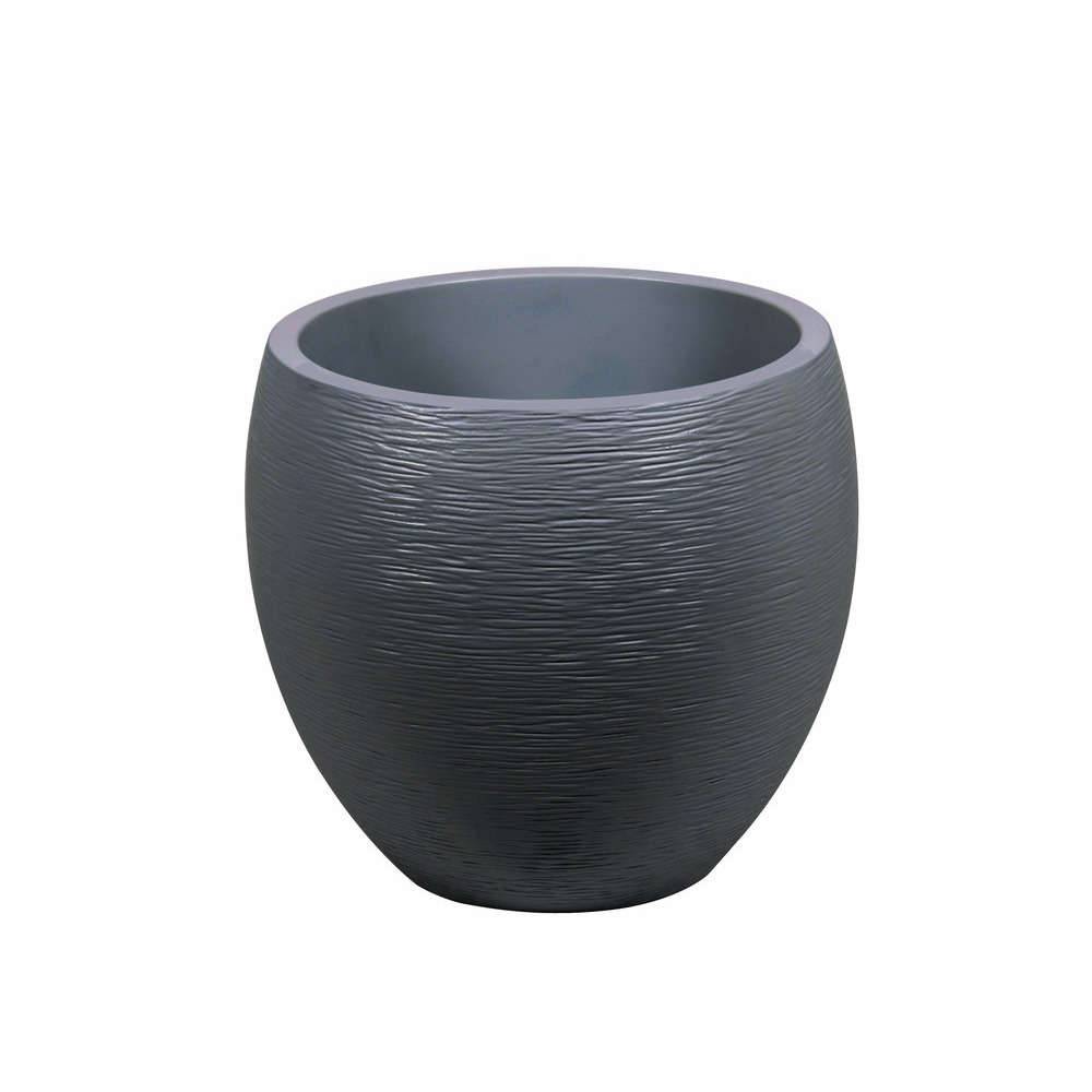 Pot rond double paroi gris anthracite - EDA - Imagen 1