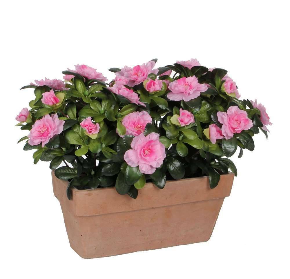 Jardinière artificielle azalée rose - Imagen 2