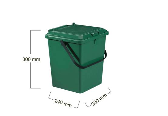 Bio seau composteur polypropylène vert 8L GARANTIA - Image 6