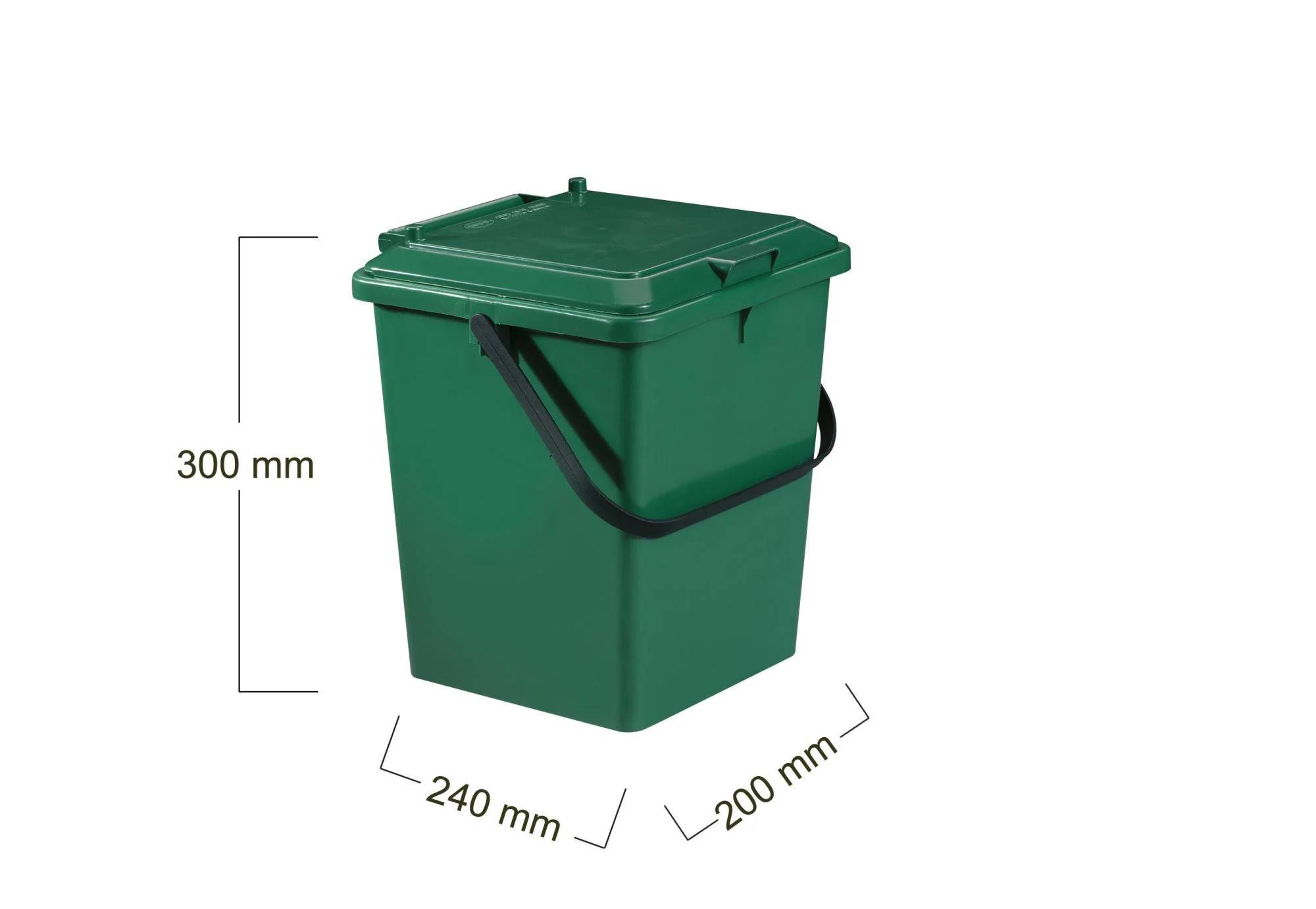 Bio seau composteur polypropylène vert 8L GARANTIA - Imagen 6