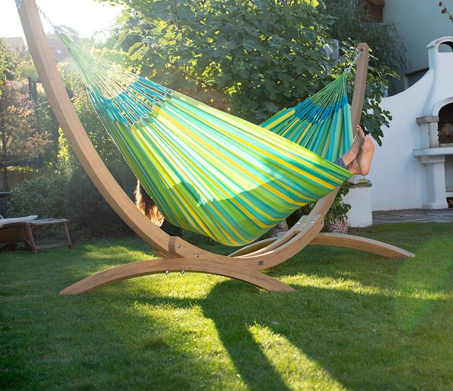 La Siesta - La Siesta - Hamaca clásica Brisa Lime Kingsize exterior - Imagen 4
