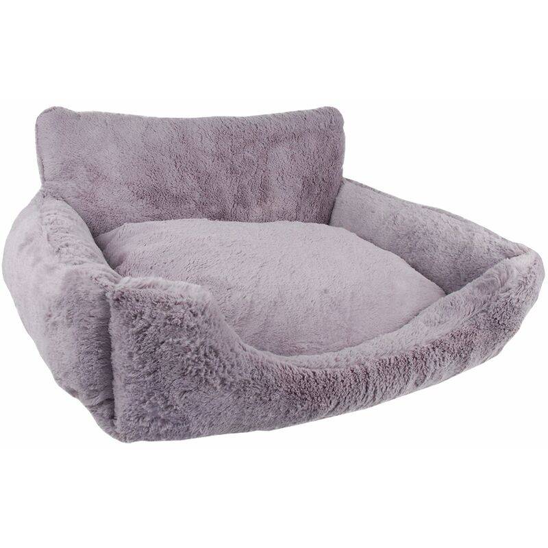 Canapé Solly tissu gris 50 x 40 x 25 cm – CATS FASH - Imagen 2