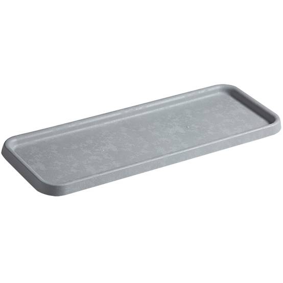 Poetic Bouillard - Soucoupe pour jardinière Elément béton L.24 x l.60,5 x H.2,4 cm