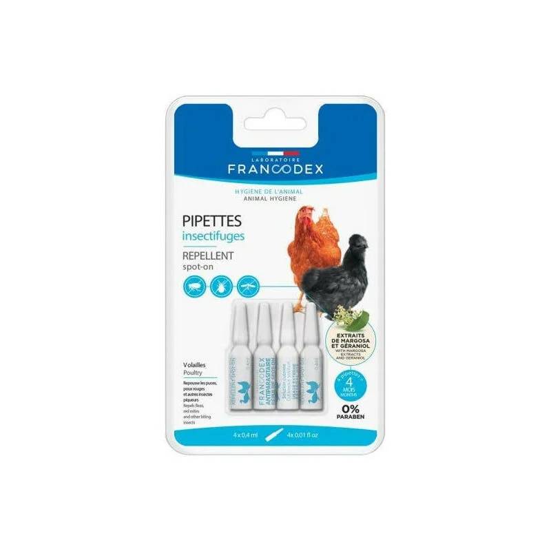 Francodex - Pipettes insectifuges Volaille – FRANCODEX - Imagen 1