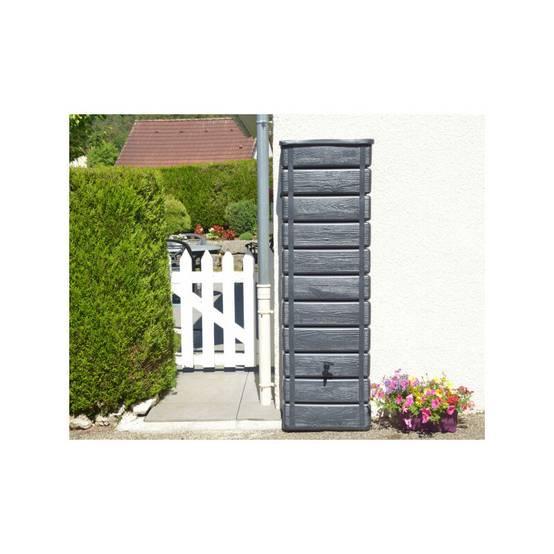 Belli - Récupérateur d'eau de pluie 300L mural collecteur inclus imitation bois - BELLI - Image 5