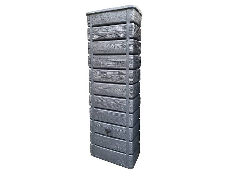 Belli - Récupérateur d'eau de pluie 300L mural collecteur inclus imitation bois - BELLI - Image 6