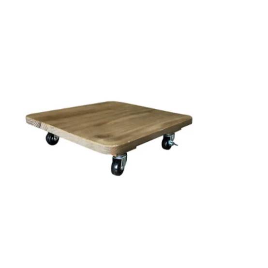 Roul'bac support bois noisette 35 x 35 cm -