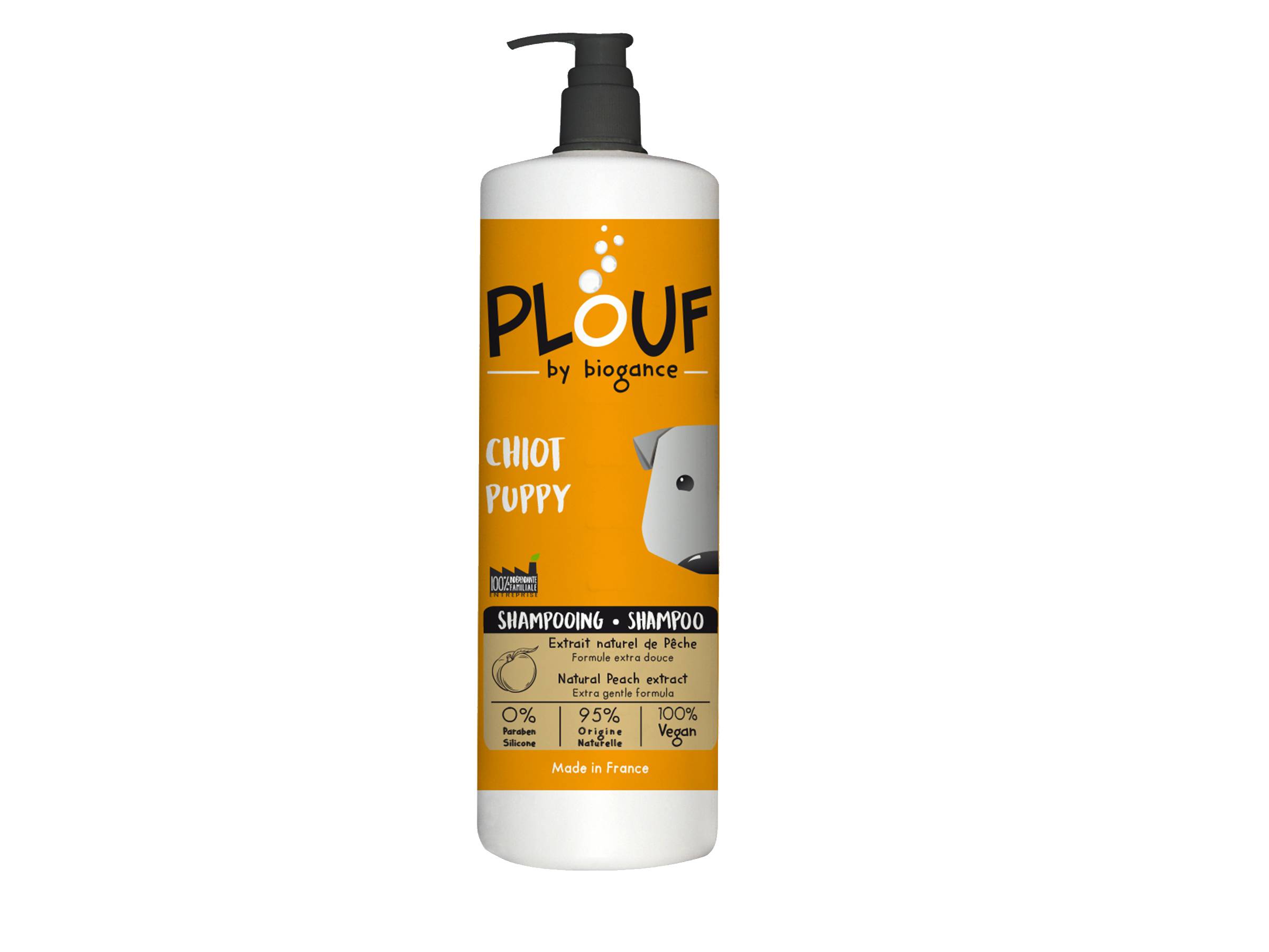 Biogance - Biogance - Shampooing Plouf pour Chiot à la pêche 1L
