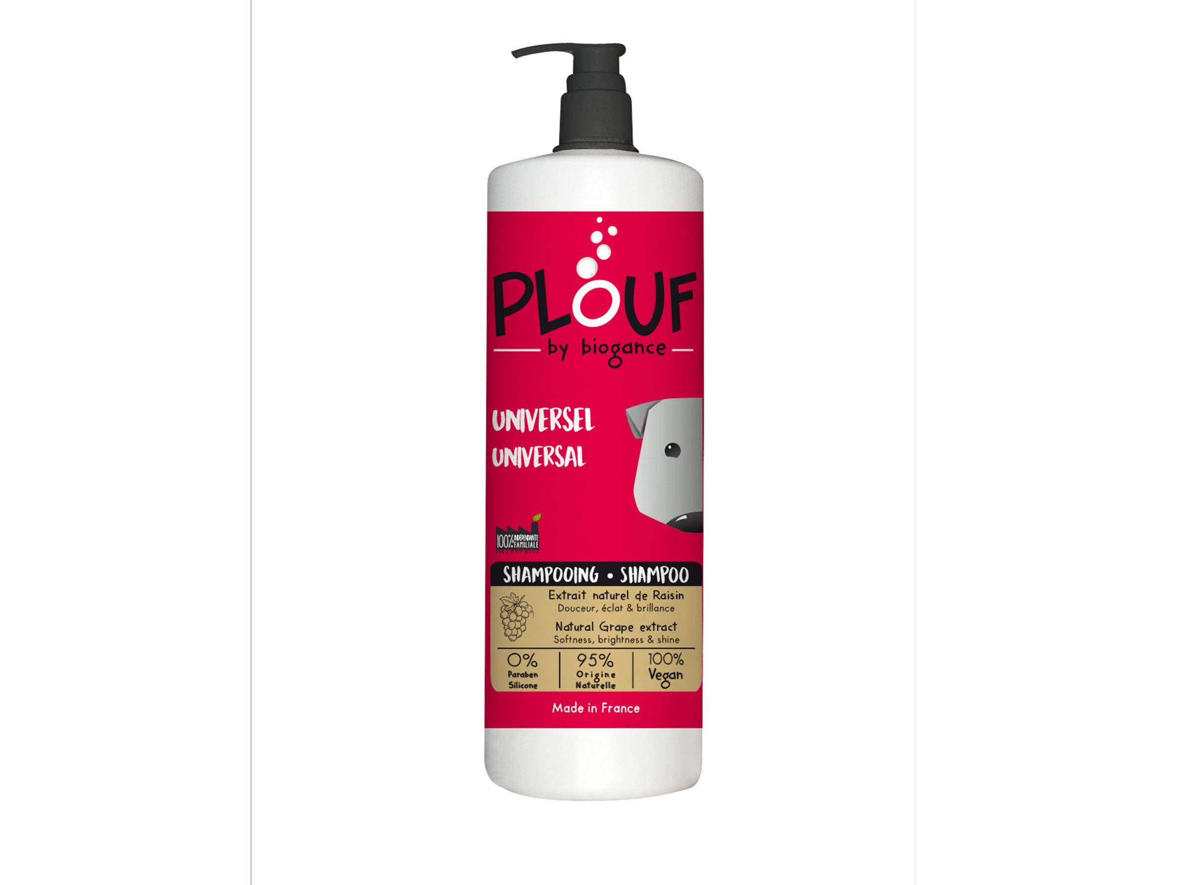 Biogance - Biogance - Shampooing Plouf Universel au raisin 1L