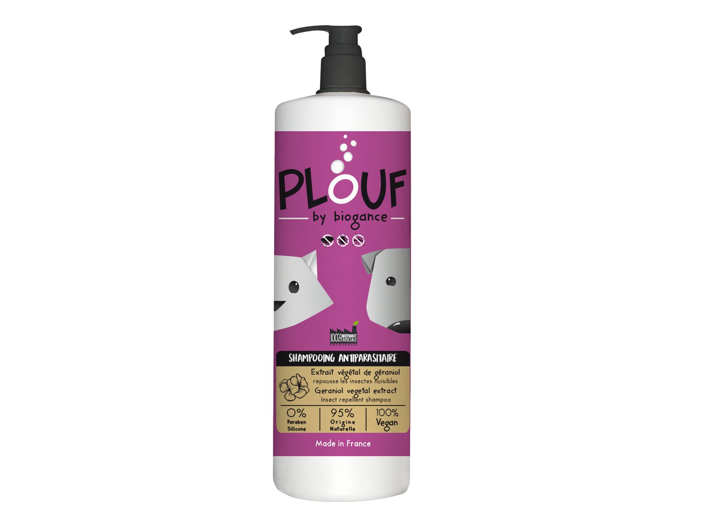 Biogance - Biogance - Shampooing Plouf Anti Parasitaire Chien Chat 1L