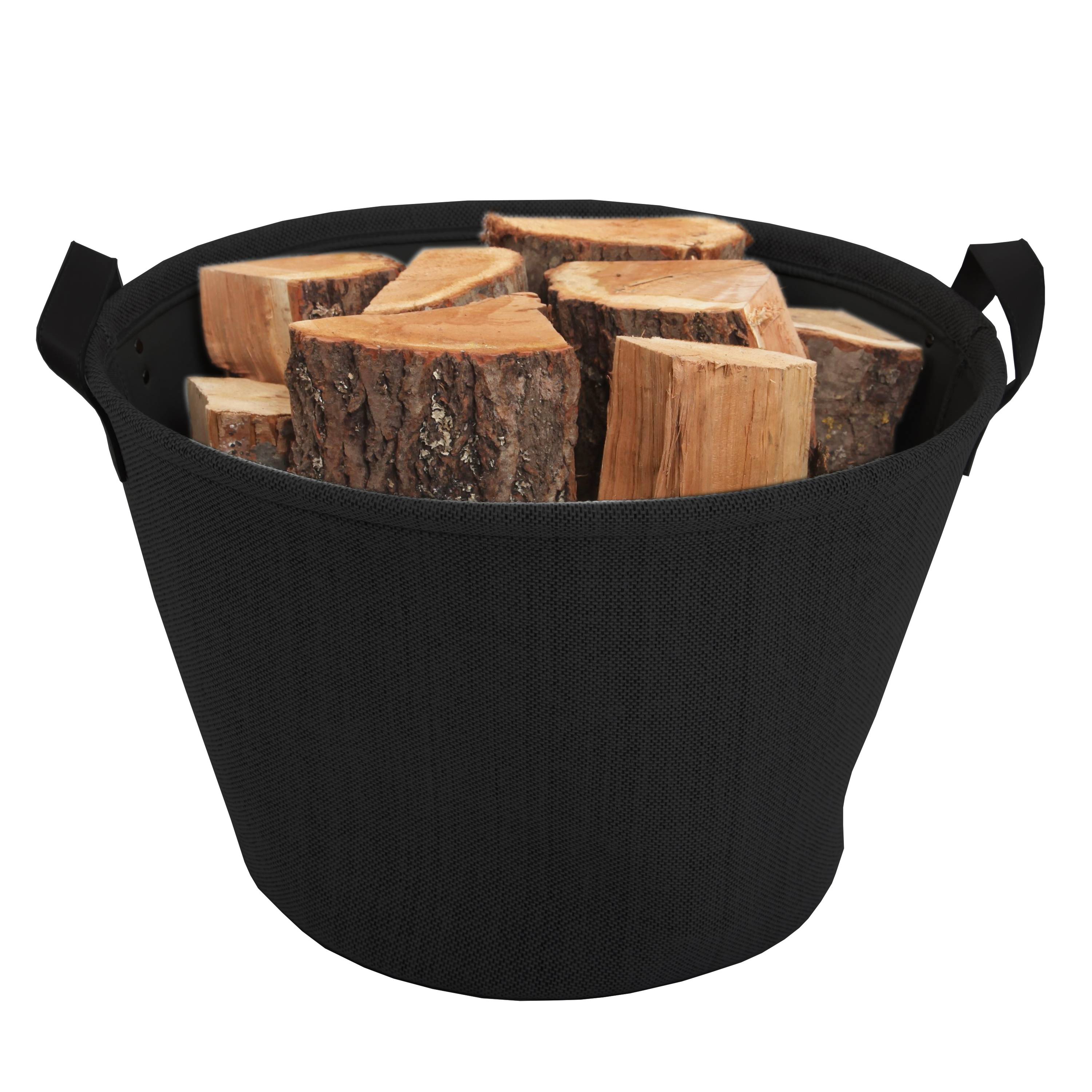 Le Marquier - Panier à bûches Teahupo noir - Image 1