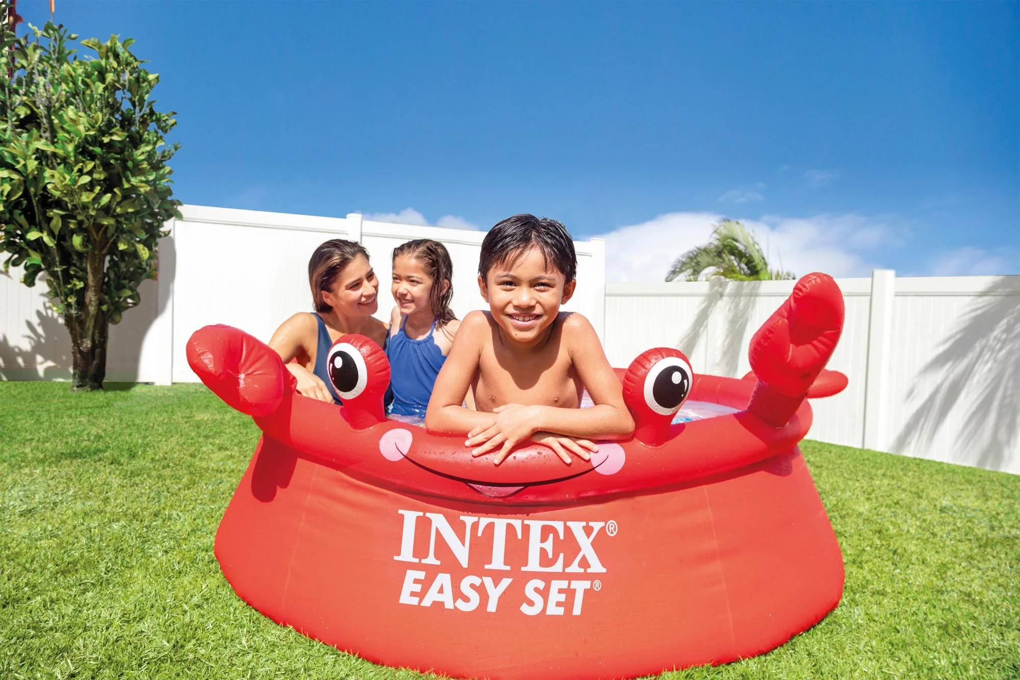 Intex - Piscina inflable Happy Crab PVC Rojo Ø 183 cm 26100EH - INTEX - Imagen 1
