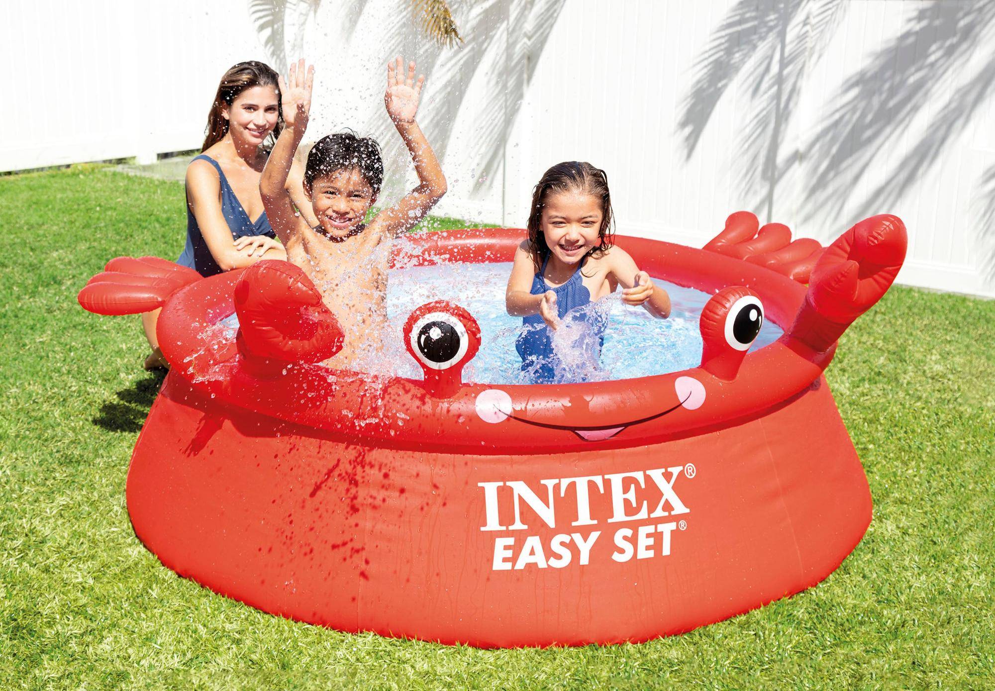 Intex - Piscina inflable Happy Crab PVC Rojo Ø 183 cm 26100EH - INTEX - Imagen 2