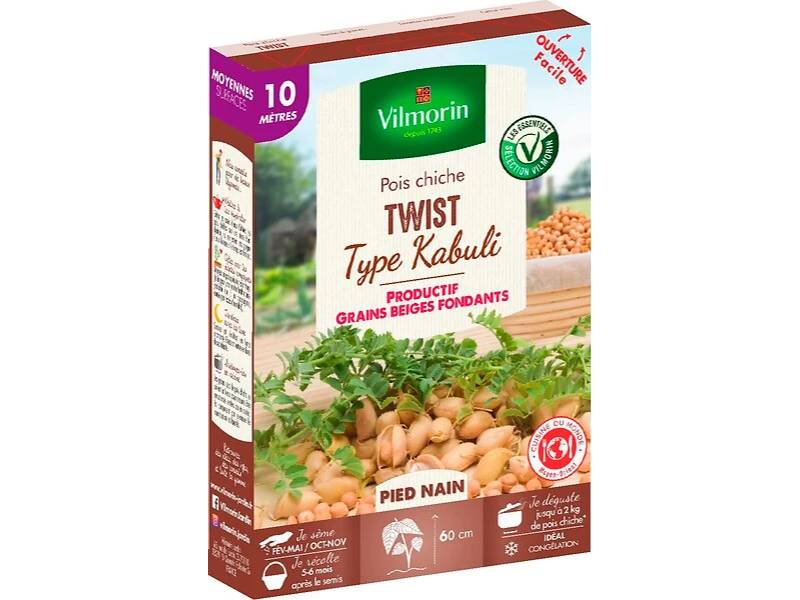 Vilmorin - Pois chiche Twist série 10m sachet graines 72 g - Vilmorin - Image 1