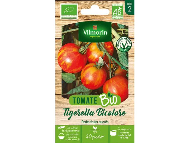 Vilmorin - Tomate Tigerella Bio série 2 sachet graines 0,2 g - Vilmorin - Image 3