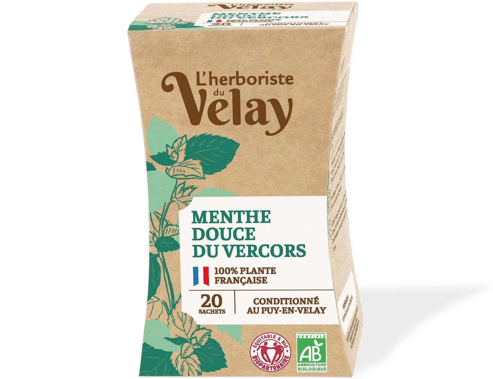 Herboriste du Velay - Infusion BIO menthe x20 - L'Herboriste du Velay - Image 1