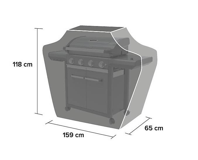Housse barbecue gaz polyester gris XL - CAMPINGAZ - Imagen 3