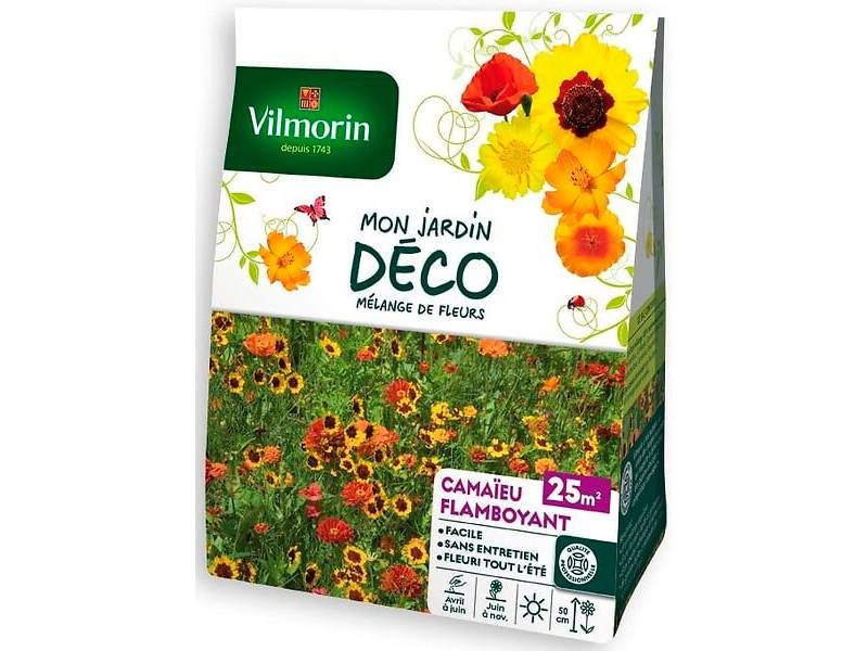 Mélange de fleurs sachet camaïeu flamboyant 25m2 – VILMORIN - Image 3
