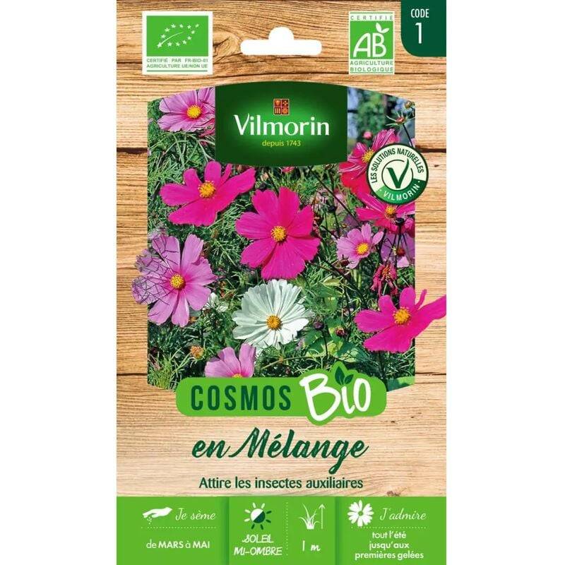Vilmorin - Cosmos en mélange bio série 1 sachet graines 2 g - Vilmorin - Image 1
