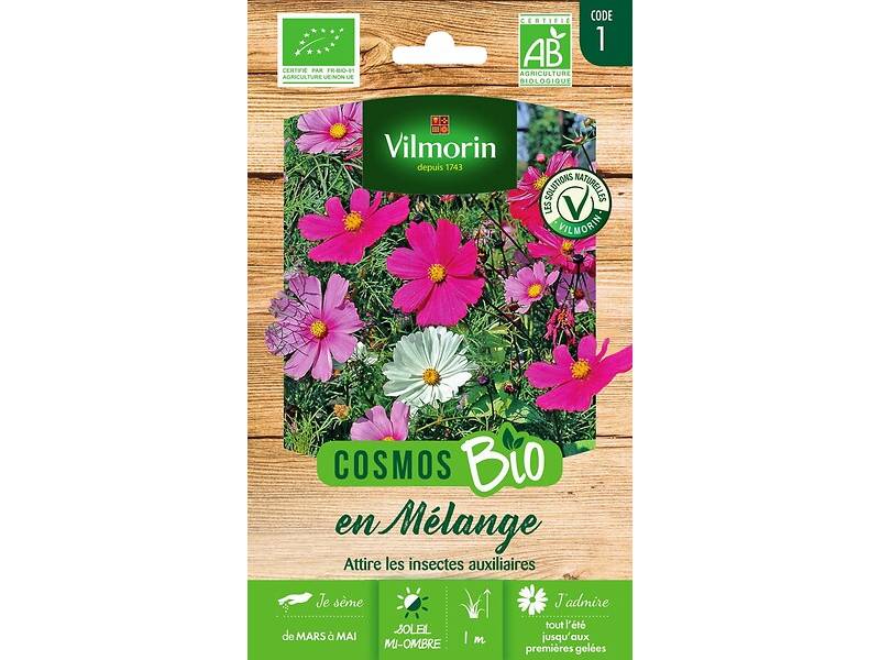 Vilmorin - Cosmos en mélange bio série 1 sachet graines 2 g - Vilmorin - Image 3