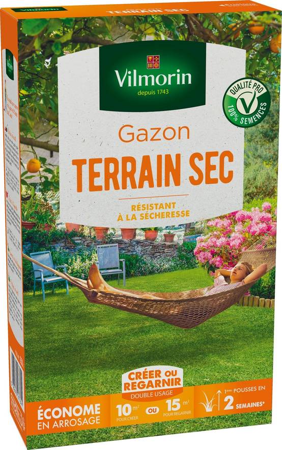Vilmorin - Gazon Terrain Sec 250g – VILMORIN - Image 1