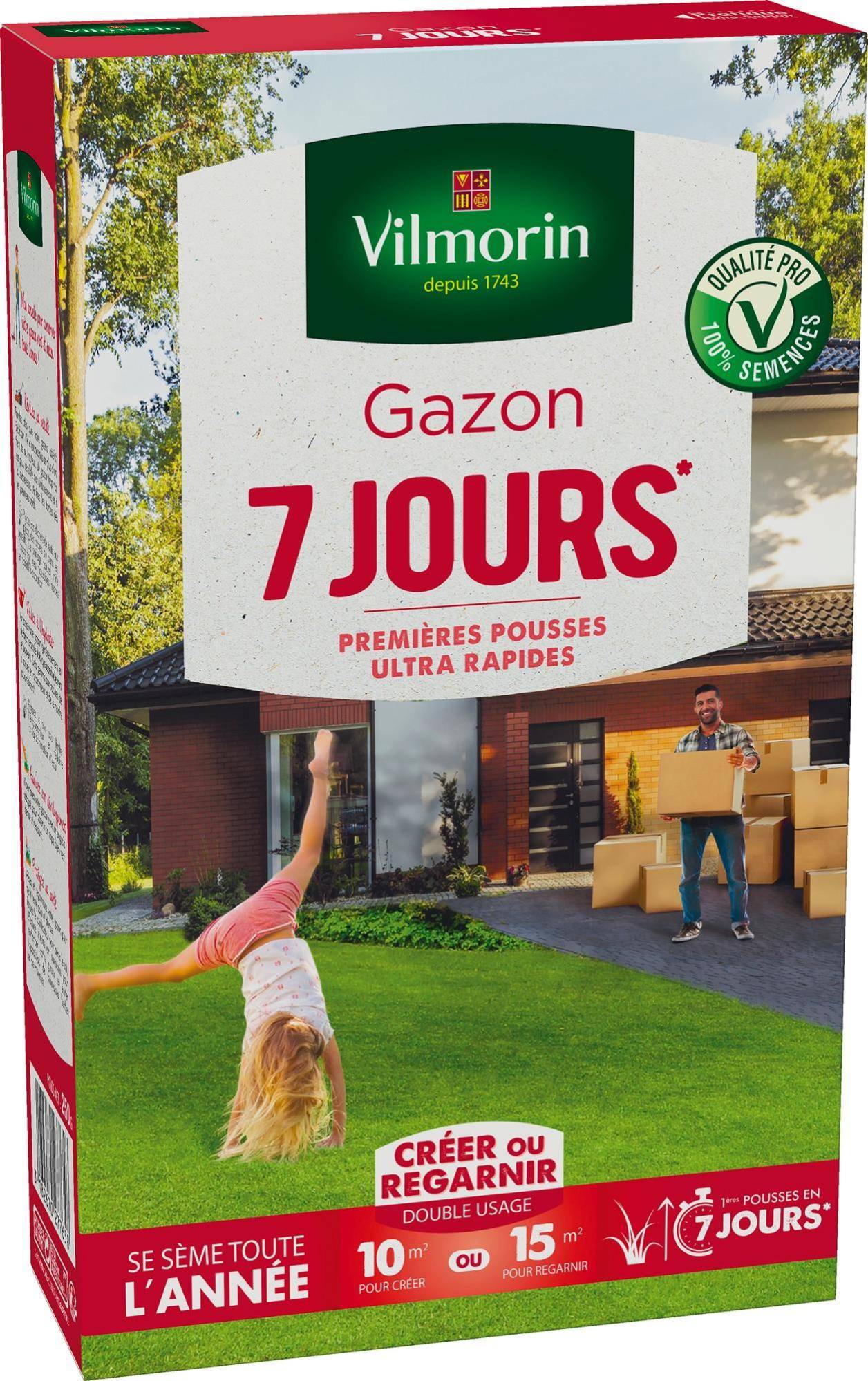 Vilmorin - Gazon 7 jours boîte 250 g - VILMORIN - Image 4