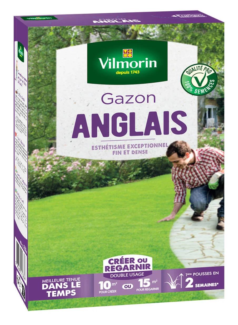 Vilmorin - Gazon Anglais Boîte 250g – VILMORIN - Image 2