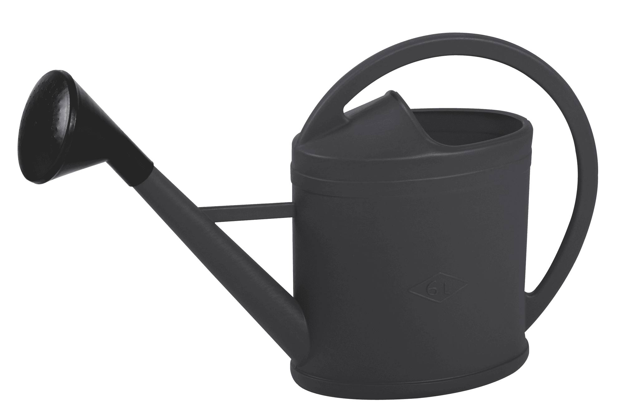 Regadera ovalada 6 L "PARISIEN"
 con roseta negra