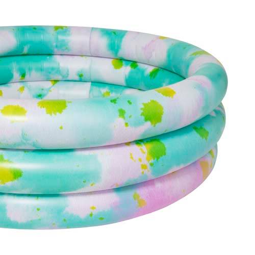 Sunnylife - Pataugeoire ronde gonflable Tie and Dye en pvc - Imagen 2