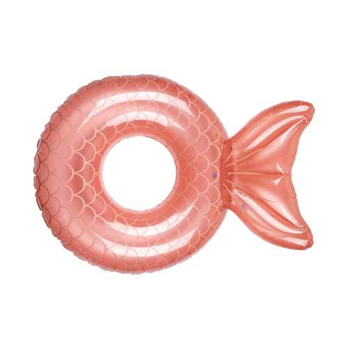 Bouée ronde rose queue de sirène L.1,30 x l.1,10 x H.0,60 m - Imagen 3