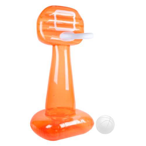 Sunnylife - Panier de basket gonflable avec balle - néon corail - Image 1
