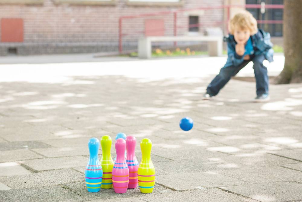 Buitenspeel - Juego de bolos L.18,5 x W.2,5 x H.18,2 cm