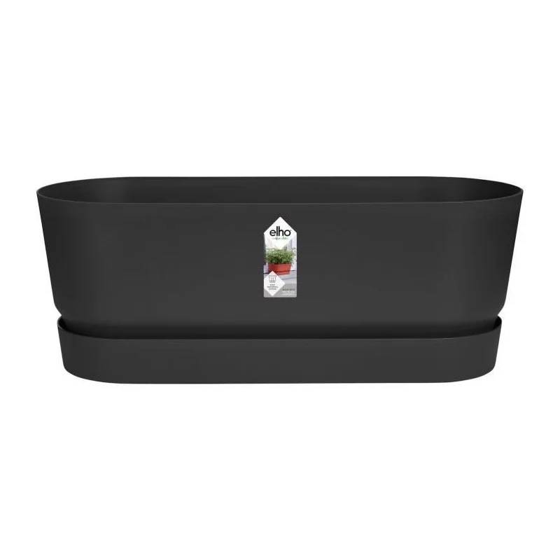 Balconnière greenville plastique noir 49 x 19,8 x 18,4 cm - ELHO
