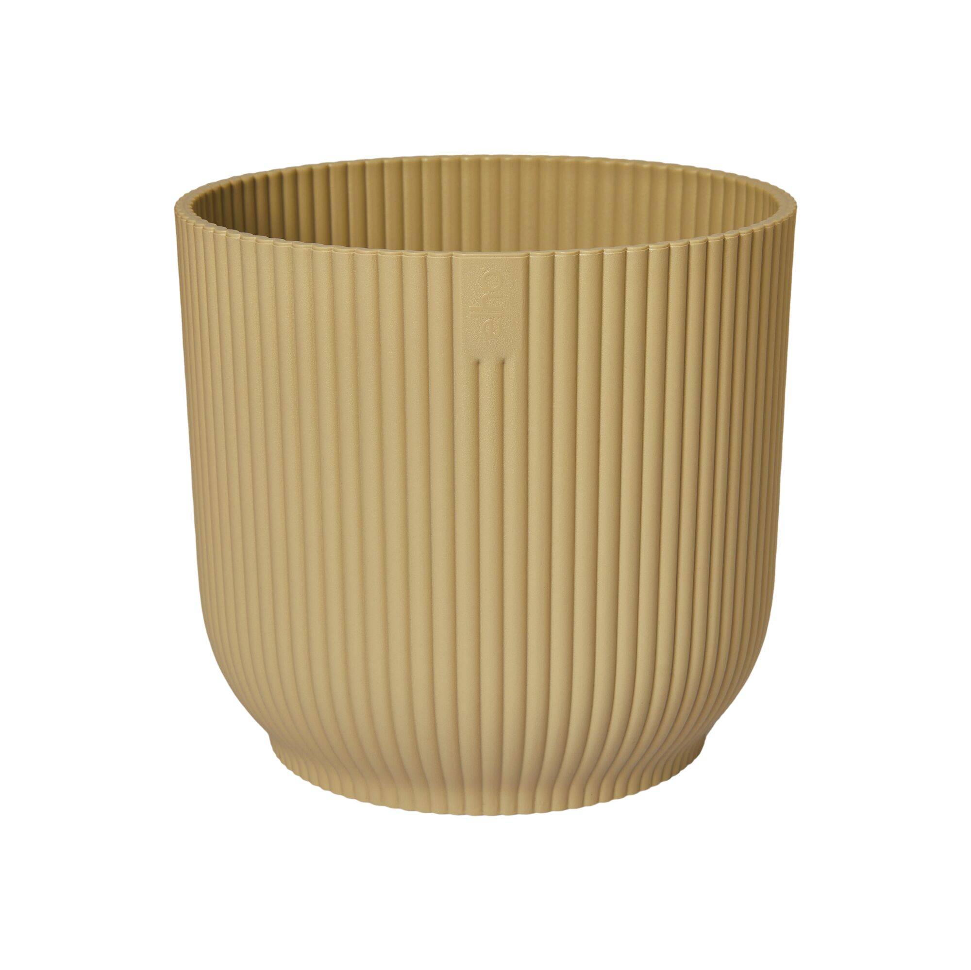 Elho - Elho - Pot Vibes Fold Rond Jaune Beurre Ø.18,34 x H.16,8 cm