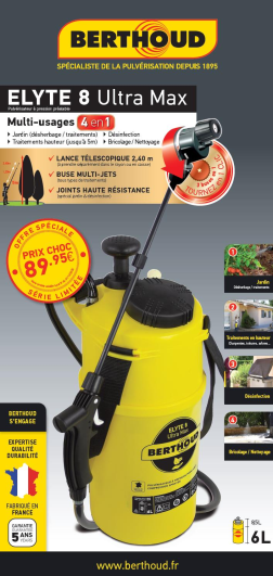 Hozelock - Hozelock - Pulvérisateur Elyte 8 Ultra Max 6 Litres