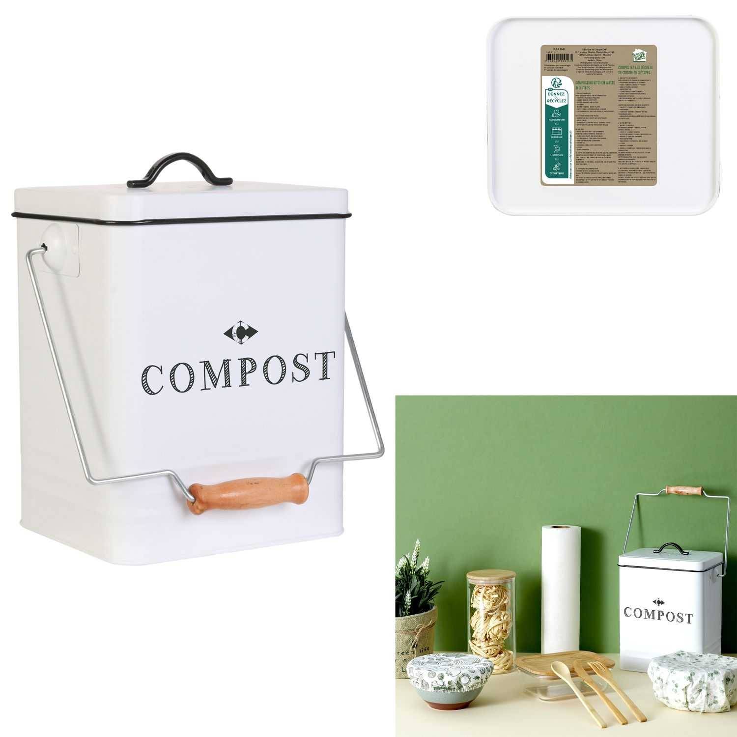 Poubelle de cuisine compost COOK CONCEPT