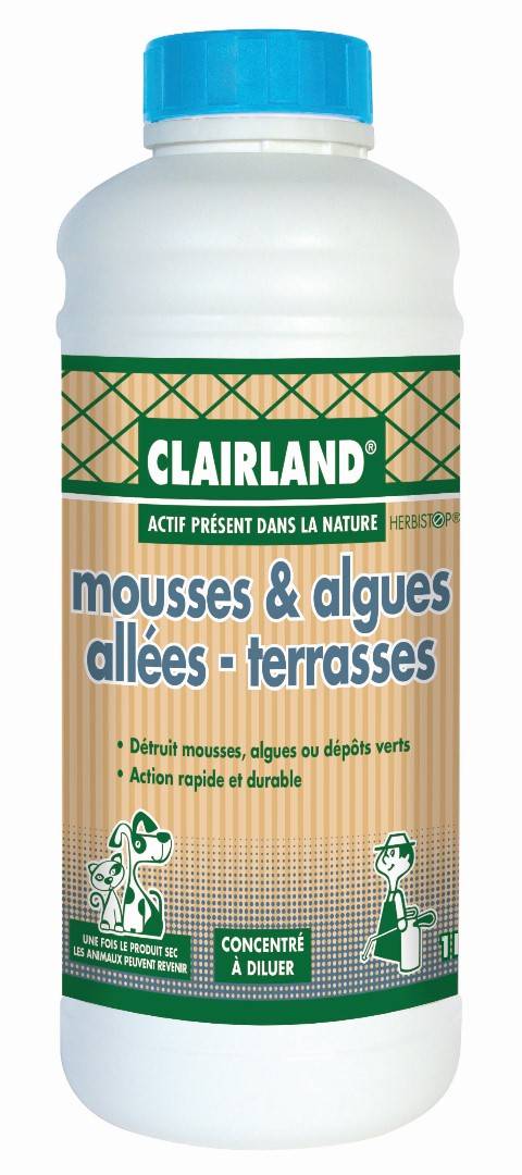 Clairland Biocontrôle - Mousses & algues allées terrasses concentré 1L - Clairland Biocontrôle